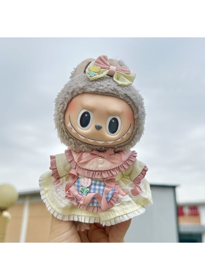 17cm Labubu Time to Chill Macaron Figure Clothes (Clothing only)
